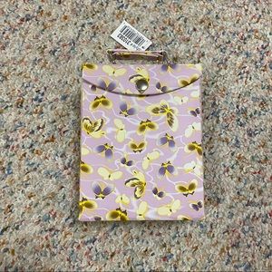 NEW Wolf Designs leather butterfly jewelry case